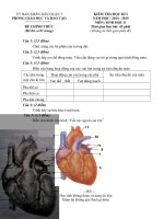 Đề thi học kì i môn sinh học 8 quận 3 thành phố hồ chí minh năm học 2014   2015(có đáp án)