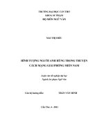 Hình tượng người anh hùng trong truyện cách mạng giải phóng miền nam