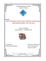 Điều chế metyl este từ dầu ăn đã qua sử dụng bằng phương pháp nhiệt – xúc tác axit