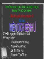 MIỄN DỊCH BỆNH LÍ