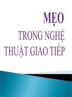 Mẹo nhỏ trong giao tiếp tiếng anh 