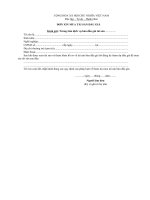 Đơn xin mua lại tài sản đấu giá