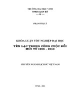 Yên lạc trong công cuộc đổi mới từ 1996   2010  luận văn tốt nghiệp đại học