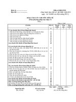 Báo cáo lưu chuyển tiền tệ theo phương pháp trực tiếp.