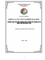 Phong trào yêu nước chống pháp ở miền tây nghệ an từ năm 1885 đến năm 1945