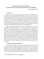 Thực trạng, nguyên nhân và giải pháp ngăn chặn nạn bạo lực học đường (cao thị thanh hương) 