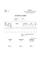 Biểu mẫu Sổ chi tiết các tài khoản