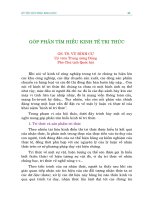 Góp phần tìm hiểu kinh tế tri thức 