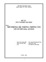 Mô phỏng hệ thống thông tin vô tuyến đa anten  luận văn tốt nghiệp đại học