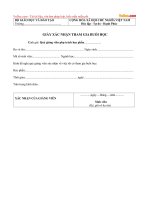 Giấy xác nhận sinh viên có tham gia buổi học