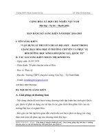 skkn  vận dụng lý thuyết chuẩn độ thể tích trong giảng dạy HS ở trường chuyên phục vụ BD HSGQG 