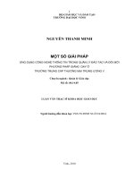 Một số giải pháp ứng dụng công nghệ thông tin trong quản lý đào tạo và đổi mới phương pháp giảng dạy ở trường trung cấp thương mại trung ương v