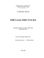 Thể loại thơ tản đà