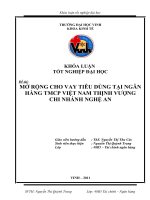 Mở rộng cho vay tiêu dùng tại ngân hàng TMCP việt nam thịnh vượng chi nhánh nghệ an  luận văn tốt nghiệp đại học
