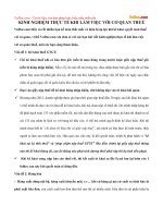 Kinh nghiệm thực tế khi làm việc với cơ quan thuế