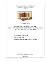 SKKN  phương pháp trò chơi trong giảng dạy GDCD ở trường THPT 