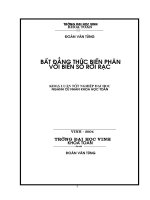 Bất đẳng thức biến phân với biến số rời rạc