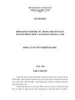 Hình tượng người phụ nữ trong truyện ngắn nguyên hồng trước cách mạng tháng tám 1945