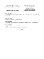 Đề kiểm tra học kì i môn sinh học 7 cần giờ thành phố hồ chí minh năm học 2014   2015(có đáp án