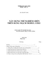Thí nghiệm kĩ thuật điện trên môđun UEE1