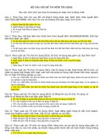 Thi vào ngân hàng  bộ câu hỏi đề thi môn tín dụng