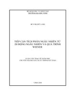 Tiếp cận tích phân ngẫu nhiên từ di động ngẫu nhiên và quá trình wiener