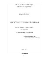 Nhật ký trong tù từ góc nhìn thể loại  luận văn thạc sỹ ngữ văn