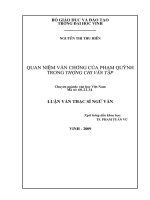 Quan niệm văn chương của phạm quỳnh trong thượng chi văn tập