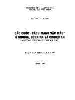 Các cuộc  cách mạng màu sắc  ở grudia, ucraina và cưrơgưxtan (những năm đầu thế kỷ XXI)