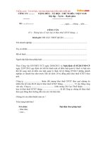 Công văn xin hủy tờ khai Thuế GTGT do kê khai sai