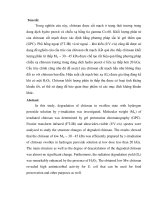 Nghiên cứu chế tạo chitosan khối lượng phân tử thấp có hoạt tính kháng khuẩn 