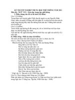 Gợi ý giải đề thi Môn Văn   Kỳ thi tốt nghiệp THPT 2011