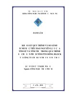Khảo sát quy trình và so sánh định mức tiêu hao nguyên liệu của tôm sú và tôm thẻ trong quá trình sơ chế sản phẩm tôm PT
