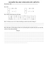 12 ĐỀ TOÁN NÂNG CAO LỚP 2 (ĐỀ 9)