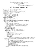 Biên bản thanh tra HĐSP của giáo viên