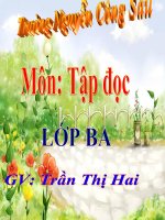 TD 3. TUẦN 29, Lời kêu gọi toàn dân tập thể dục