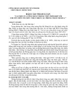 B/c tham luận : vai trò của CĐ trong việc thực hiện các phong trào thi đua