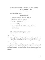 skkn rèn luyện kĩ năng đọc hiểu nhằm nâng cao hiệu quả kiểm tra, đánh giá học sinh THPT theo định hướng phát triển năng lực 