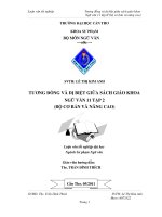 Tương đồng và dị biệt giữa sách giáo khoa ngữ văn 11   tập 2 (bộ cơ bản và nâng cao)