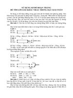 Sử dụng sơ đồ đoạn thẳng để tìm lời giải khác nhau trong dạy giải toán
