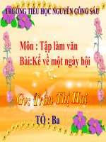 TLV 3. TUAN 26.Kể về lễ hội