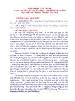 skkn một số biện pháp chỉ đạo nâng cao chất lượng dạy học theo mô hình trường học mới (VNEN) tại trường tiểu học lưu phương huyện kim sơn tỉnh ninh bình 