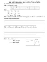 12 ĐỀ TOÁN NÂNG CAO LỚP 2 (ĐỀ 2)