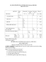 ĐỀ KIỂM TRA HỌC KÌ 2 VĂN 7