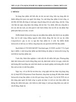 ỨNG DỤNG PCR ĐỂ XÁC ĐỊNH SALMONELLA TRONG THỦY SẢN