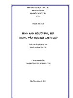 Hình ảnh nguời phụ nữ trong văn học cổ đại hi lạp