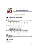 BÉ học TIN học   bài học SOẠN THẢO văn bản 