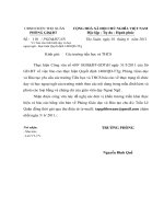 V/v báo cáo tình hình dạy và học