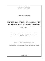 Xây dựng và sử dụng bản đồ khái niệm để dạy học phần di truyền và biến dị sinh học 9 
