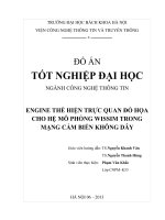 engine thể hiện trực quan đồ họa cho hệ mô phỏng wissim trong mạng cảm biến không dây